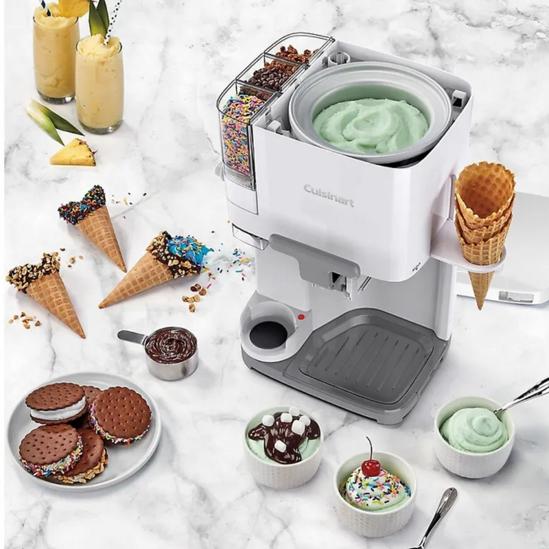 Máquina de Sorvete e Gelato Cuisinart 2.5 Litros + Brinde Livro com 60 Receitas de Gelato Italiano