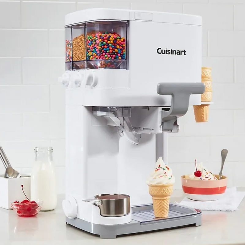 Máquina de Sorvete e Gelato Cuisinart 2.5 Litros + Brinde Livro com 60 Receitas de Gelato Italiano