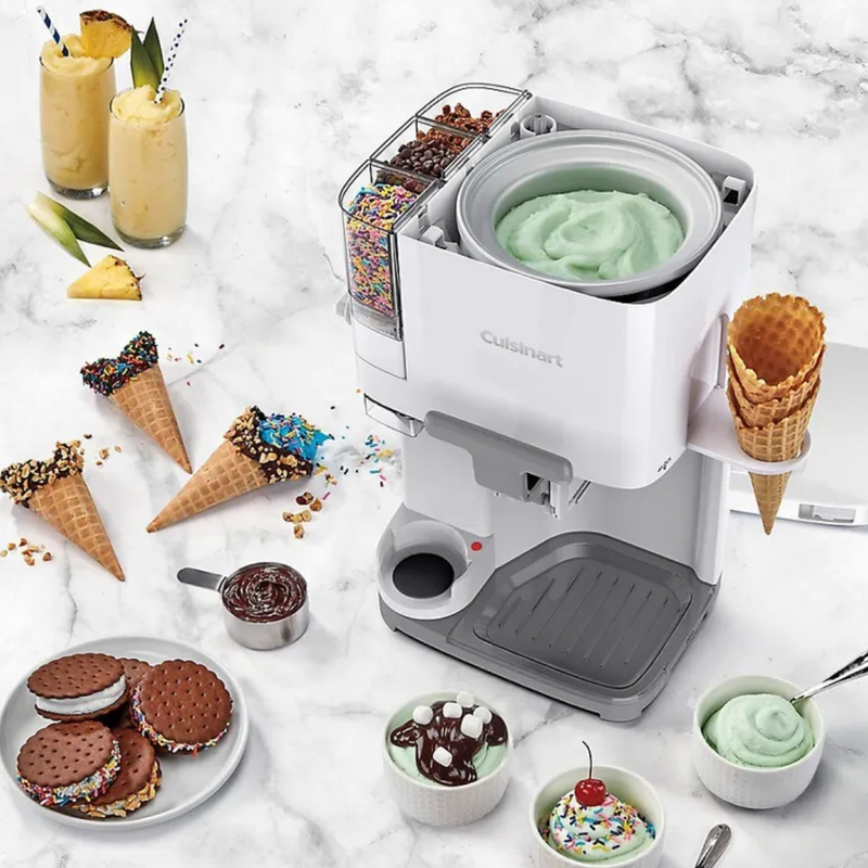 Máquina de Sorvete e Gelato Cuisinart 2.5 Litros + Brinde Livro com 60 Receitas de Gelato Italiano