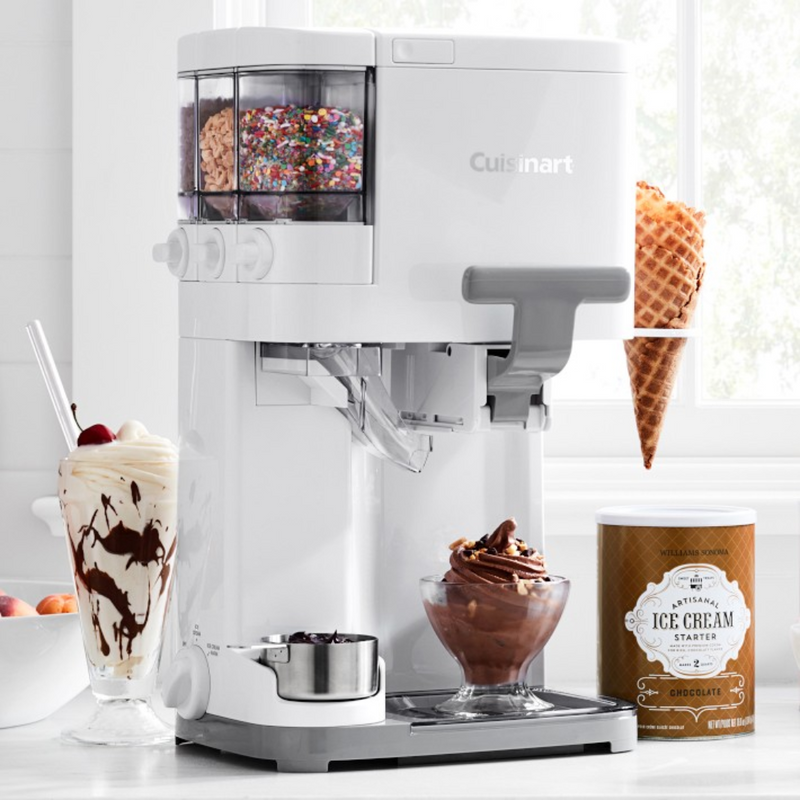 Máquina de Sorvete e Gelato Cuisinart 2.5 Litros + Brinde Livro com 60 Receitas de Gelato Italiano