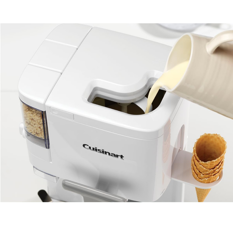 Máquina de Sorvete e Gelato Cuisinart 2.5 Litros + Brinde Livro com 60 Receitas de Gelato Italiano