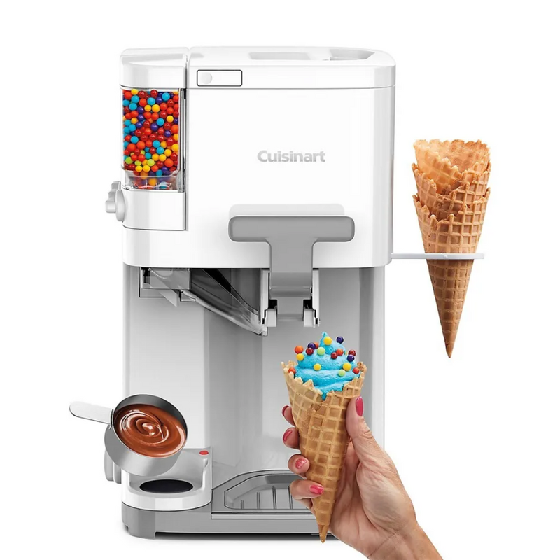 Máquina de Sorvete e Gelato Cuisinart 2.5 Litros + Brinde Livro com 60 Receitas de Gelato Italiano