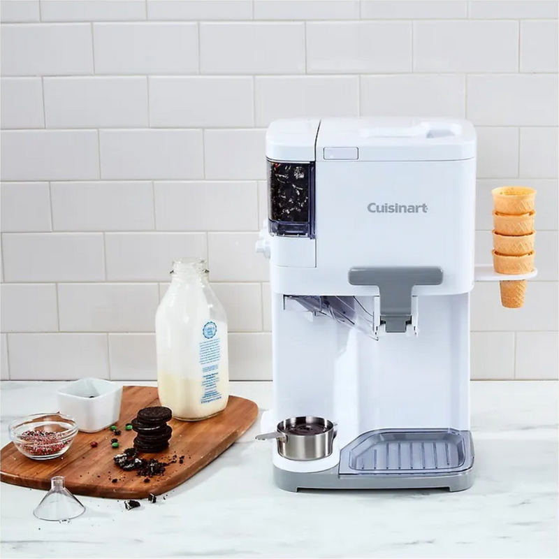 Máquina de Sorvete e Gelato Cuisinart 2.5 Litros + Brinde Livro com 60 Receitas de Gelato Italiano