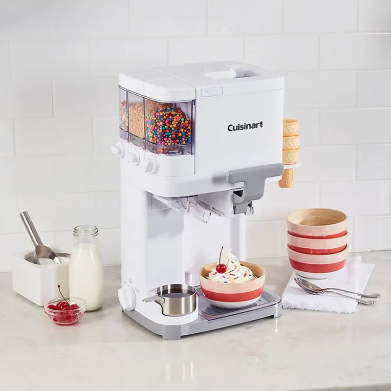 Máquina de Sorvete e Gelato Cuisinart 2.5 Litros + Brinde Livro com 60 Receitas de Gelato Italiano