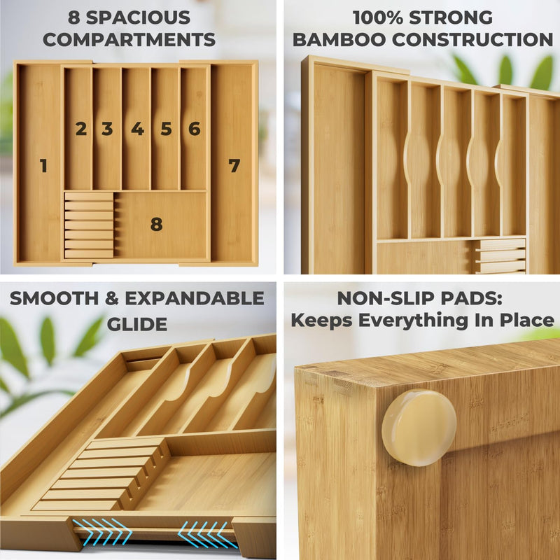 Organizador de Gavetas Bamboo Premium