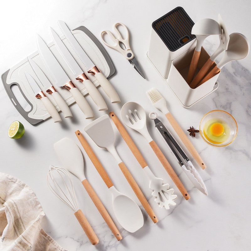 Kit de Cozinha 19 Pçs de Silicone Premium